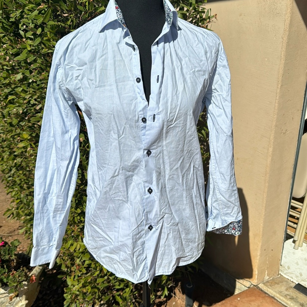 Boys designer button up shirt Isaac Mizrahi New York